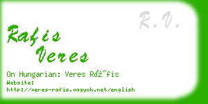 rafis veres business card